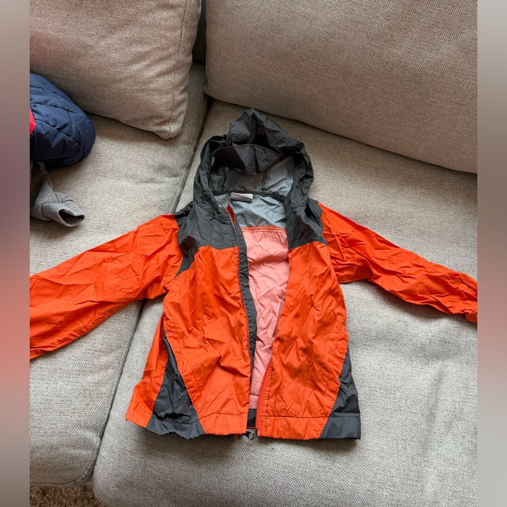 Columbia Kids' Orange and Black Raincoat